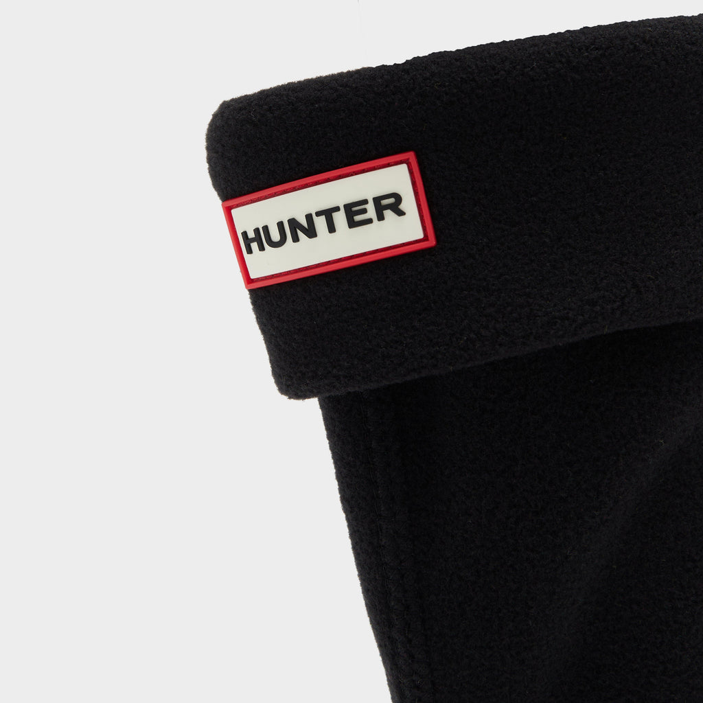 Kids Recycled Fleece Boot Socks Black