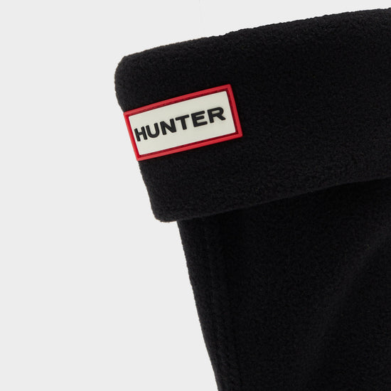 Kids Recycled Fleece Boot Socks Black