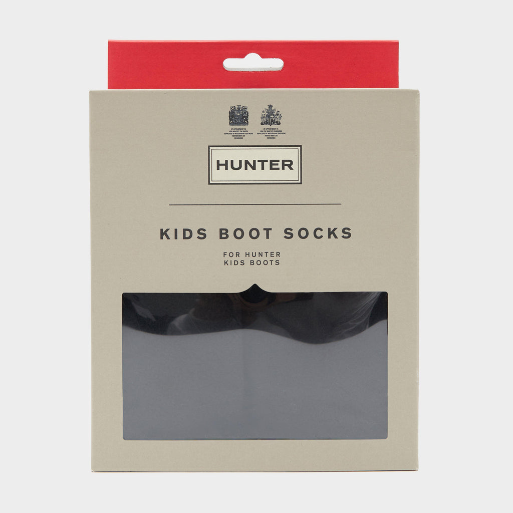 Kids Recycled Fleece Boot Socks Black