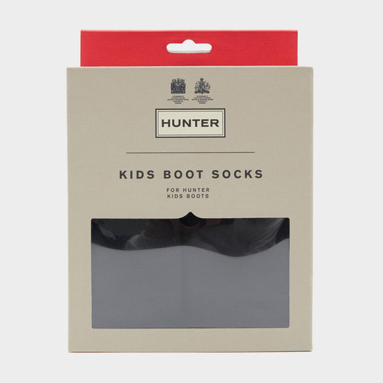 Kids Recycled Fleece Boot Socks Black