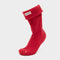 Kids Recycled Fleece Boot Socks Red