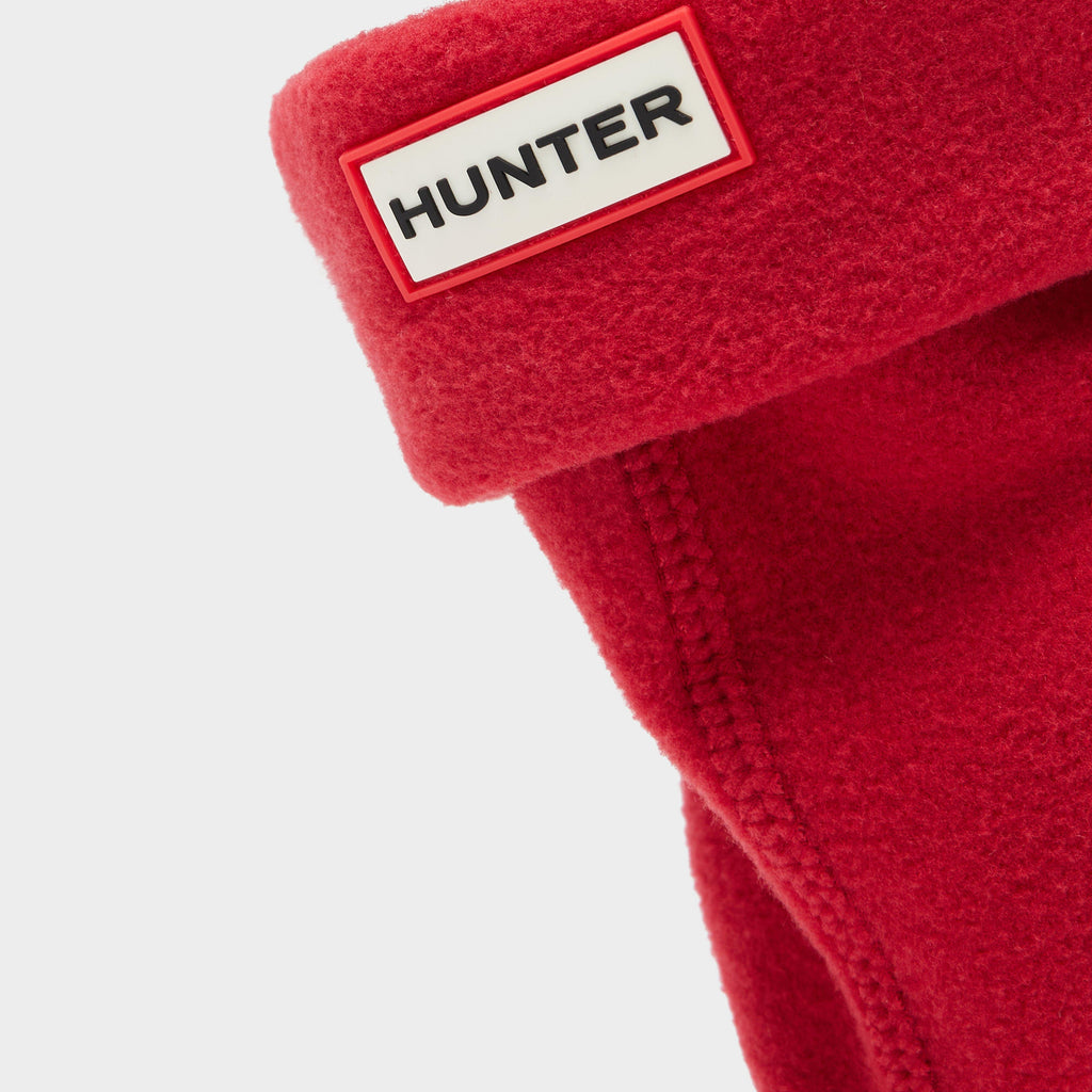 Kids Recycled Fleece Boot Socks Red