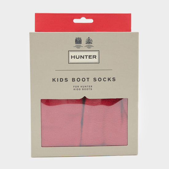 Kids Recycled Fleece Boot Socks Red