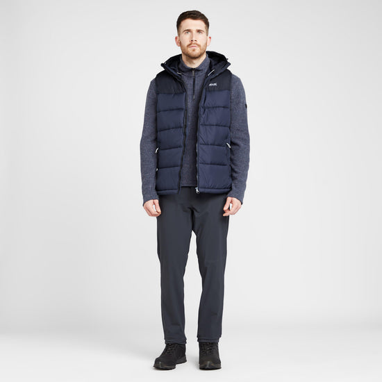 Mens Nevado Heavyweight Bodywarmer Black/Dark Grey