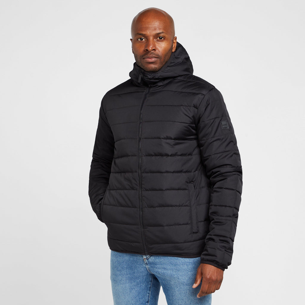 Mens Helfa Insulated Quilted Jacket Black