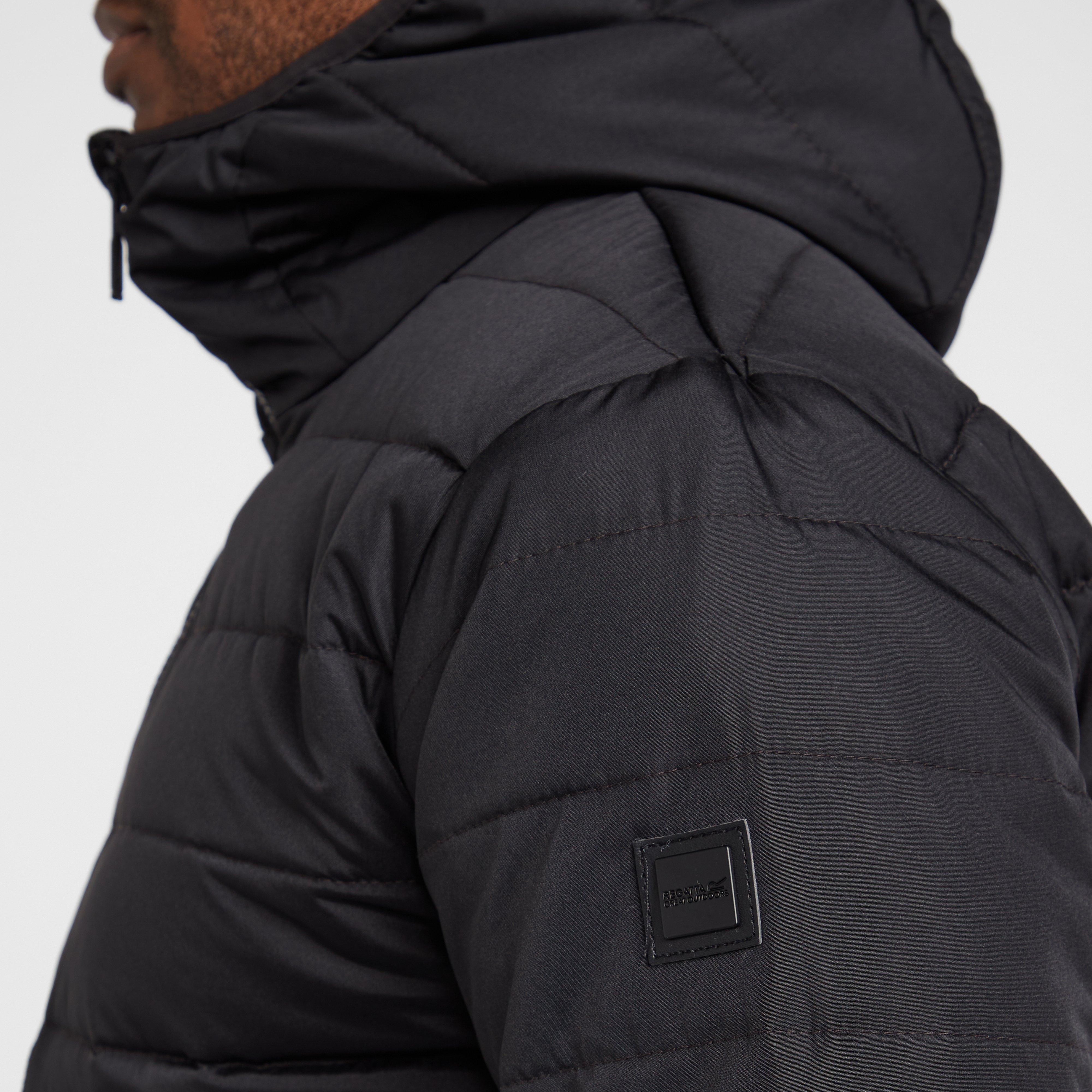 Mens Helfa Insulated Quilted Jacket Black