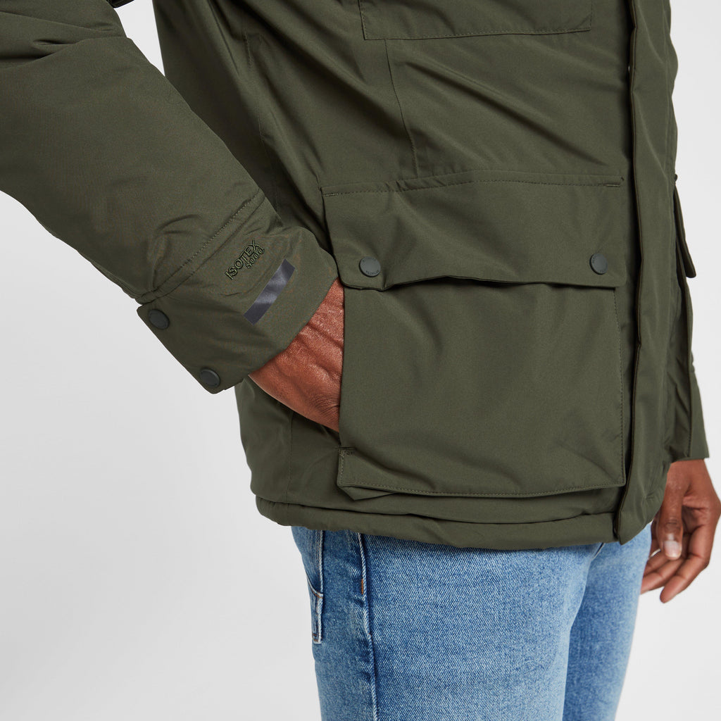 Mens Rayan Waterproof Insulated Jacket Khaki