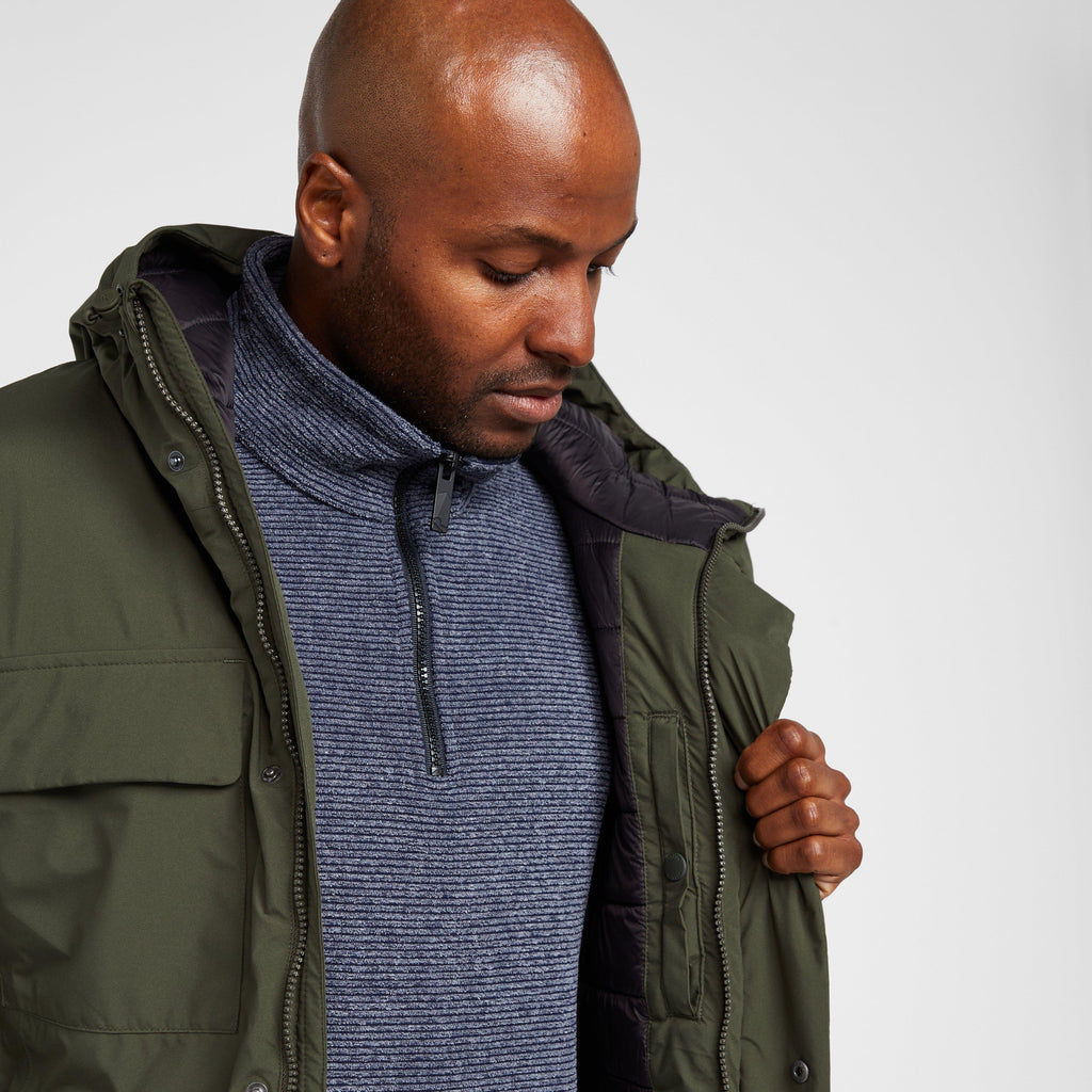 Mens Rayan Waterproof Insulated Jacket Khaki