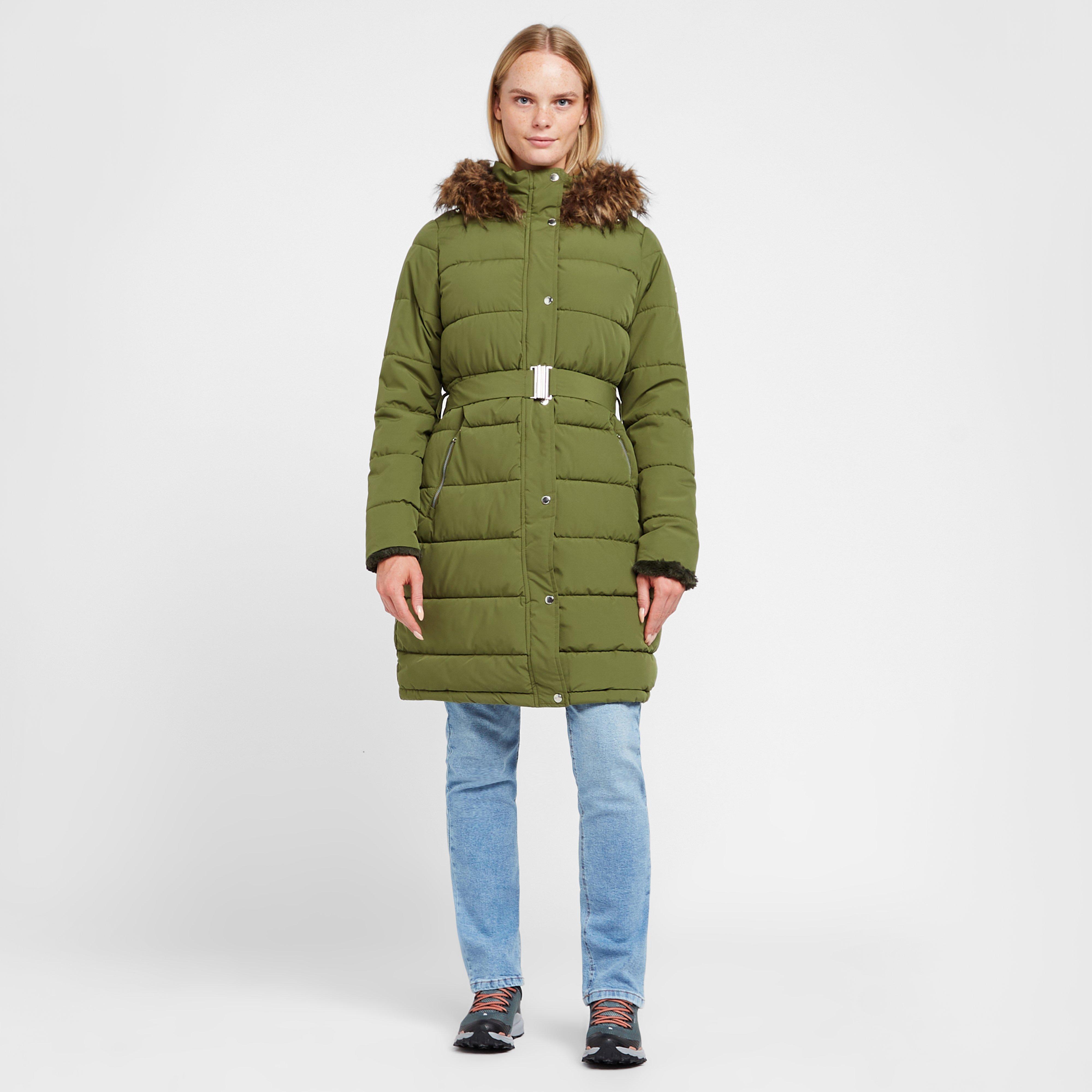 Womens Daleyza Thermal Parka Jacket Green