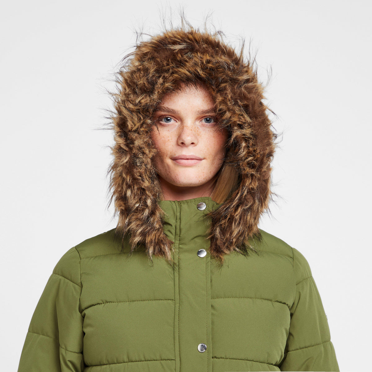 Womens Daleyza Thermal Parka Jacket Green