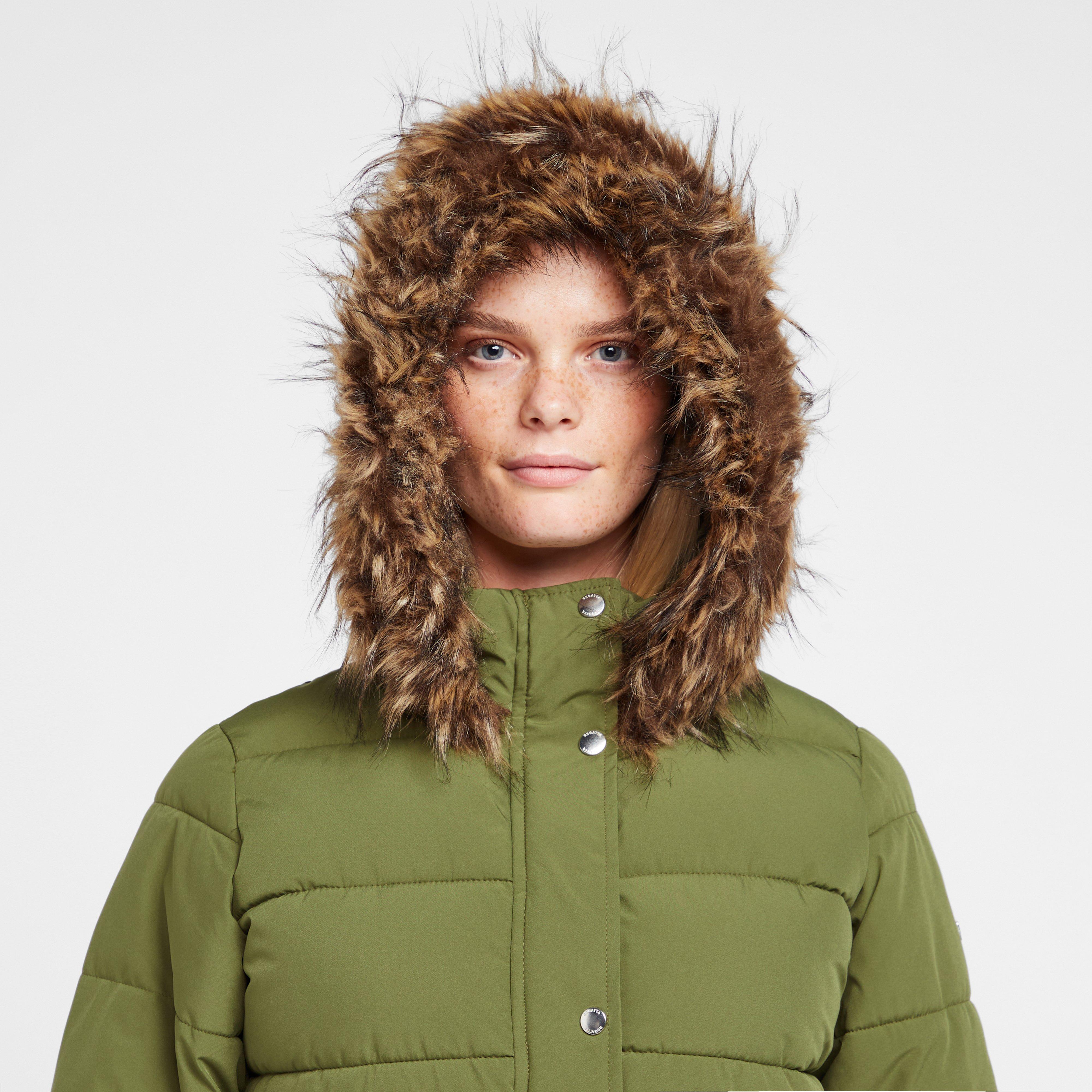 Womens Daleyza Thermal Parka Jacket Green