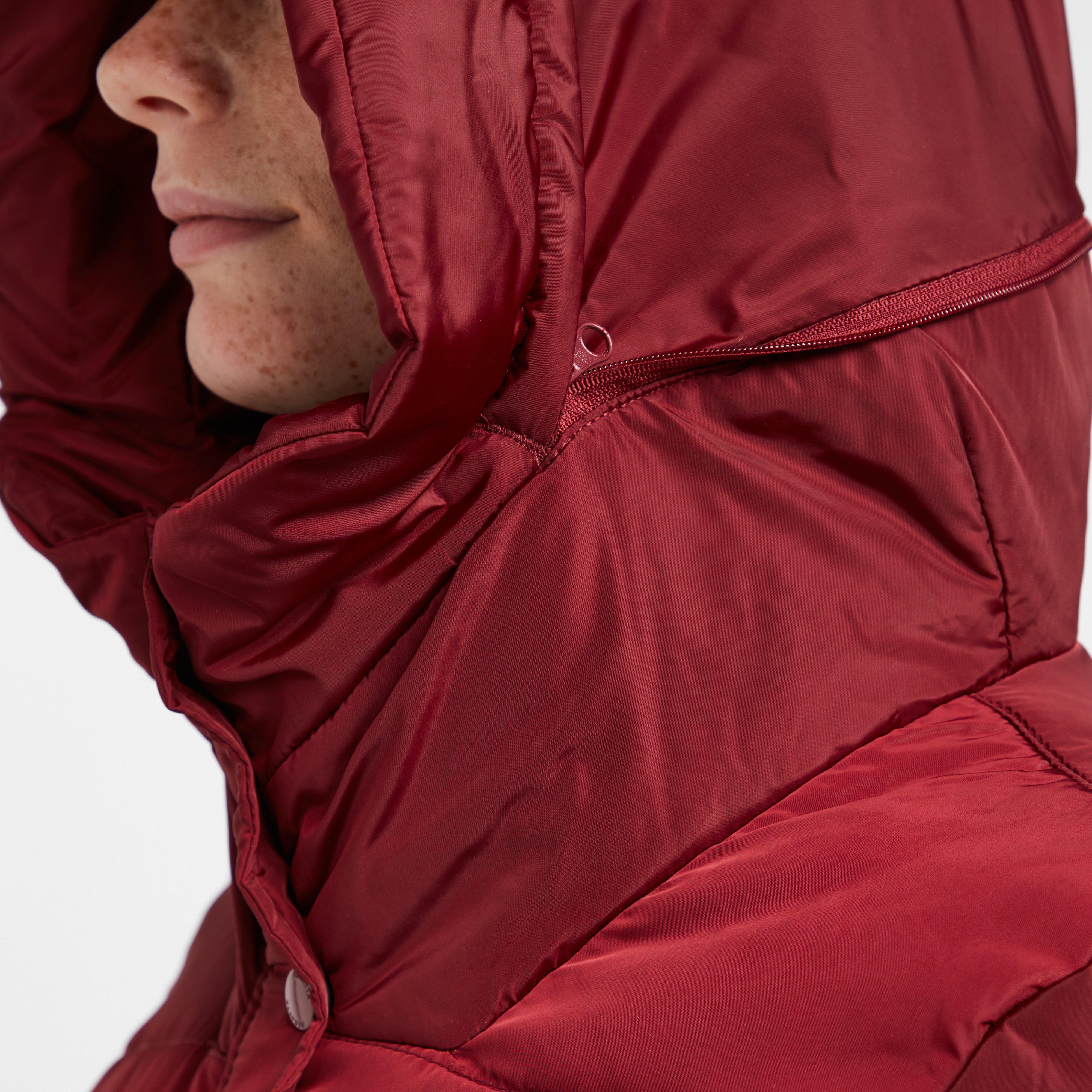 Womens Pamelina Hooded Parka Jacket Red