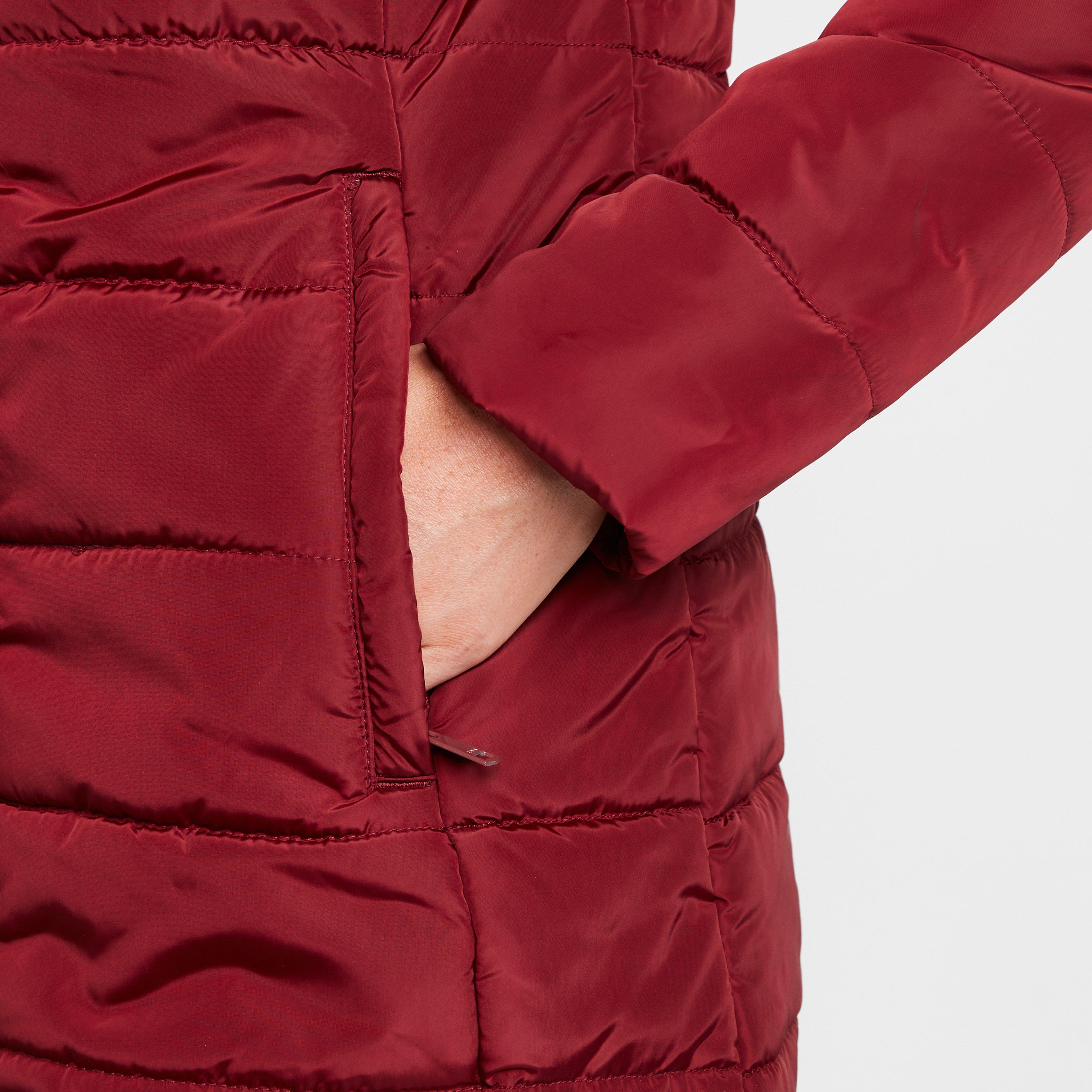 Womens Pamelina Hooded Parka Jacket Red