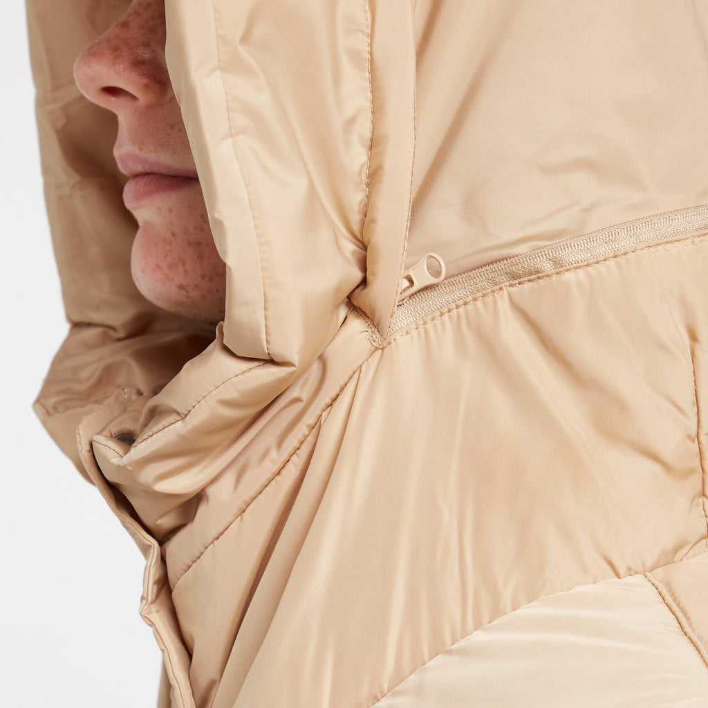 Womens Pamelina Hooded Parka Jacket Cream