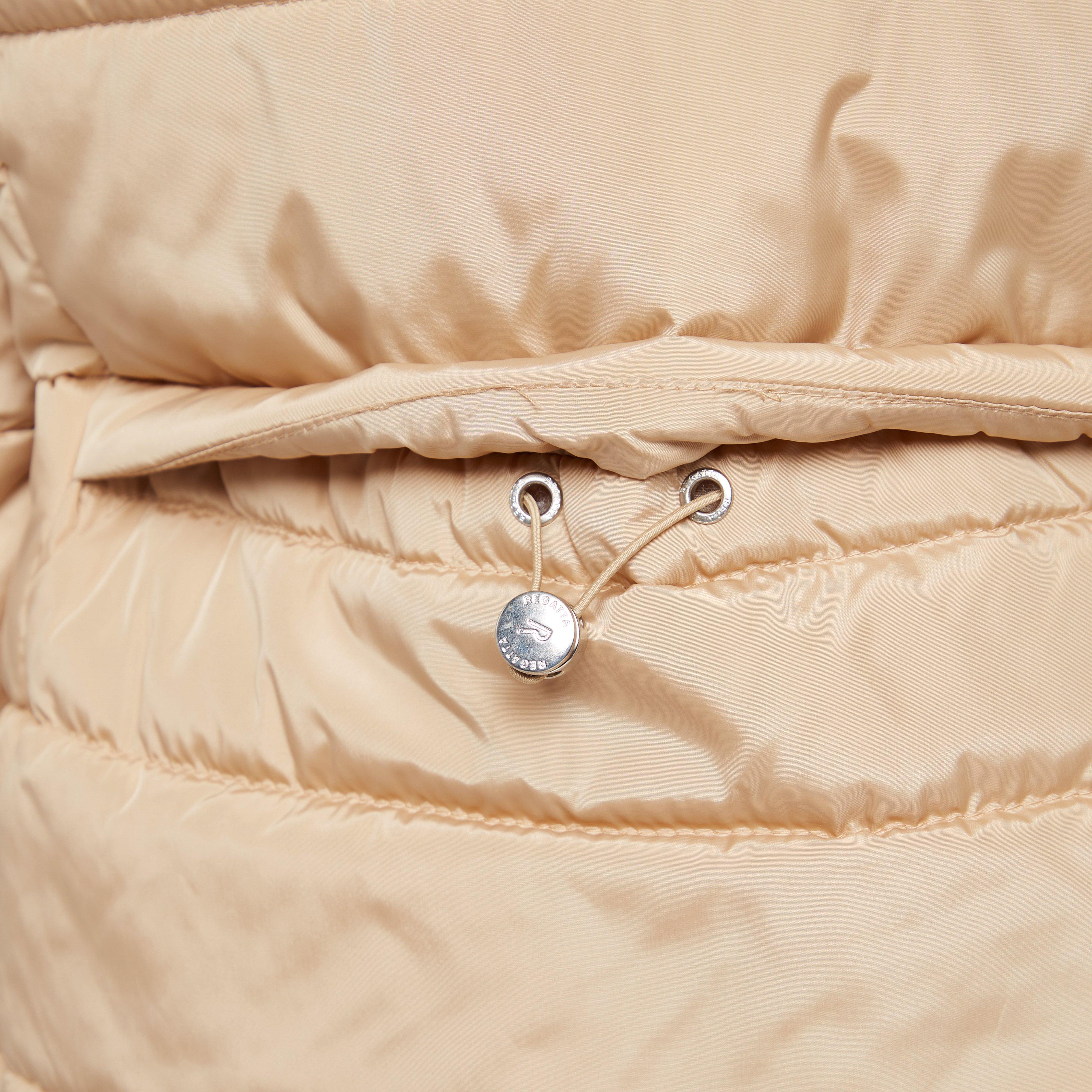 Womens Pamelina Hooded Parka Jacket Cream