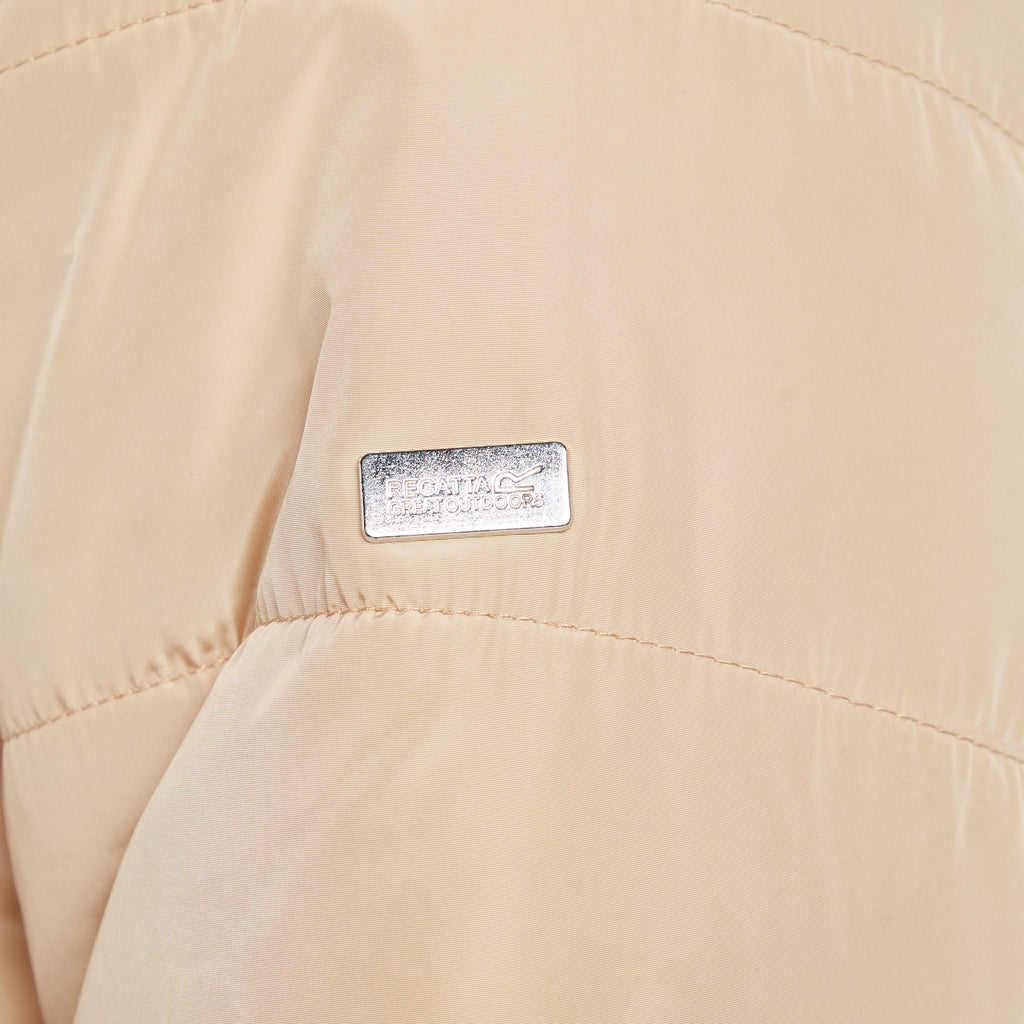 Womens Pamelina Hooded Parka Jacket Cream