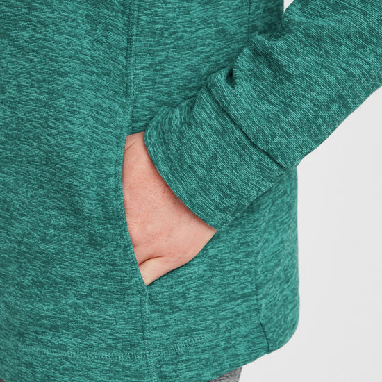 Womens Kizmit II Hooded Marl Fleece Green