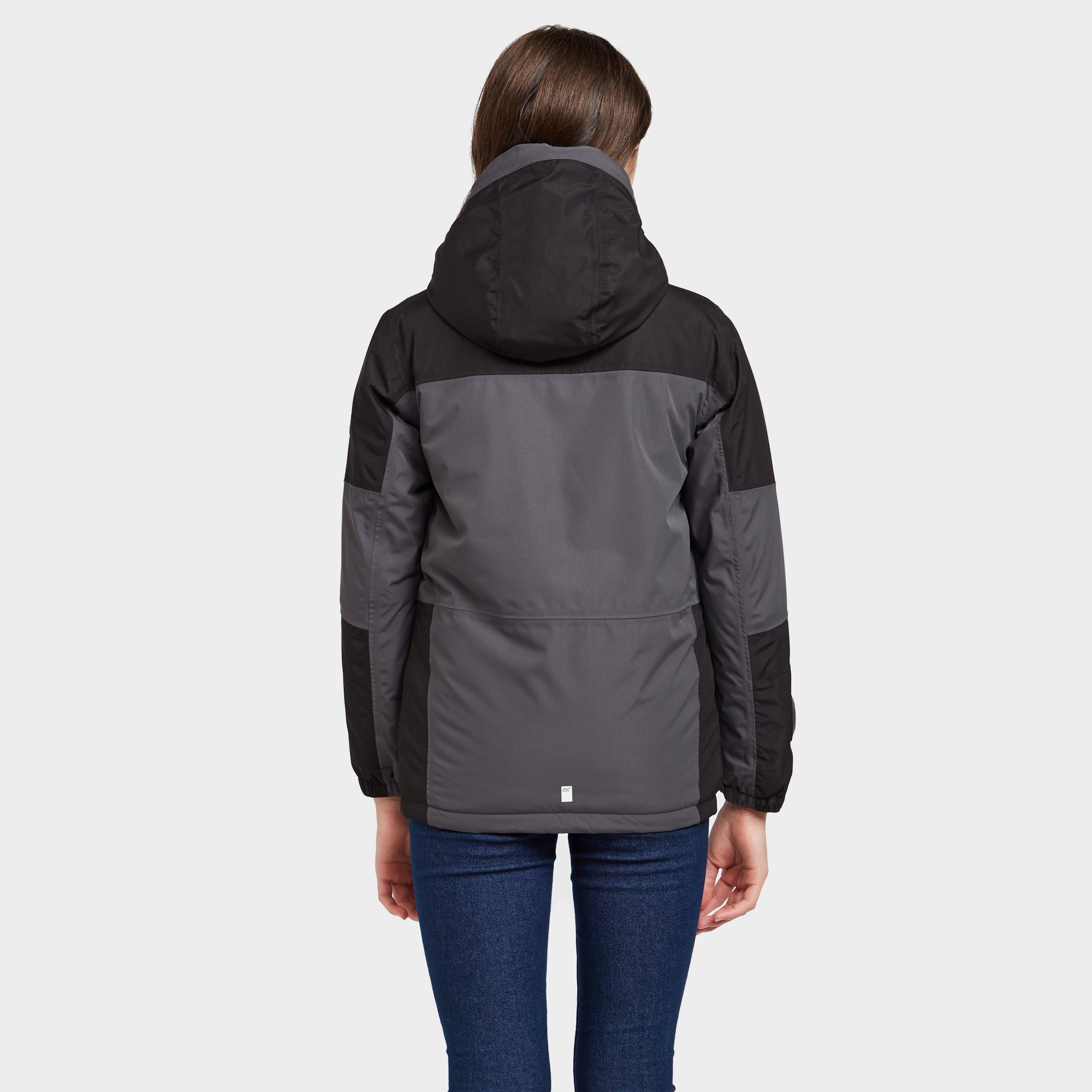 Kids Beamz II Waterproof Jacket Grey/Black