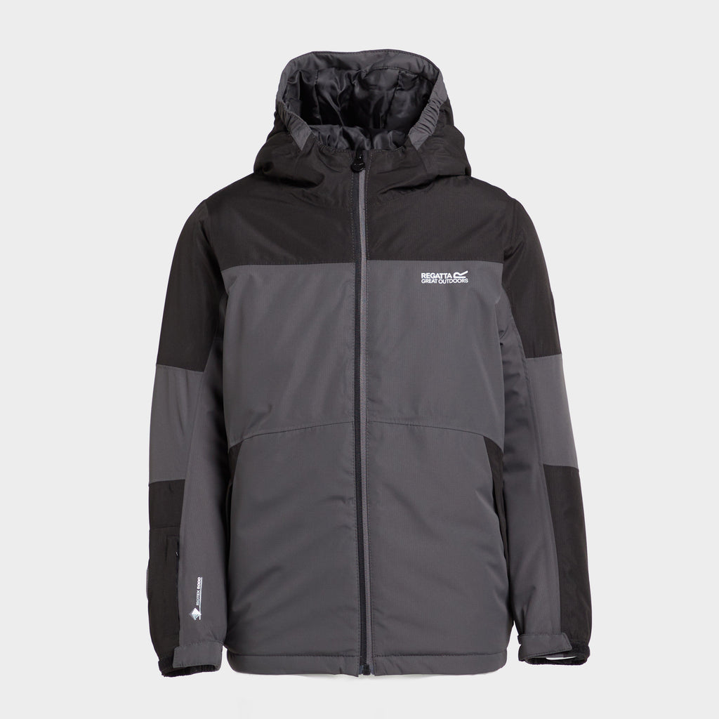 Kids Beamz II Waterproof Jacket Grey/Black