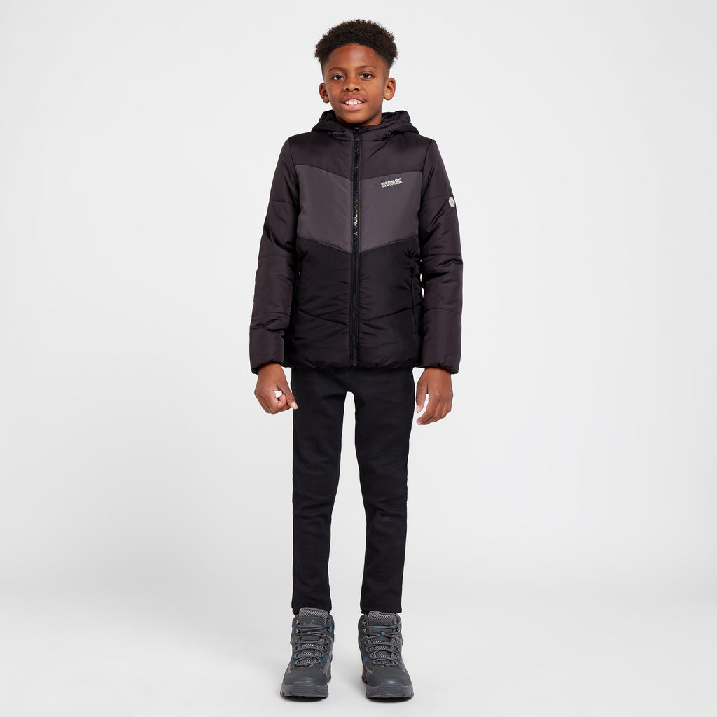 Kids Lofthouse VI Insulated Jacket Ash Dark Grey Black