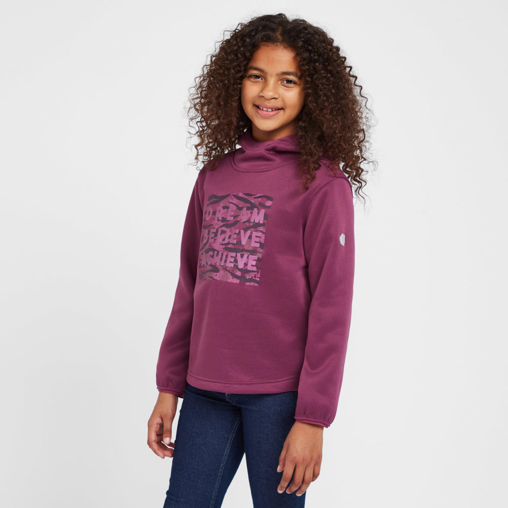 Kids Highton Extol Printed Hoodie Amaranth Haze