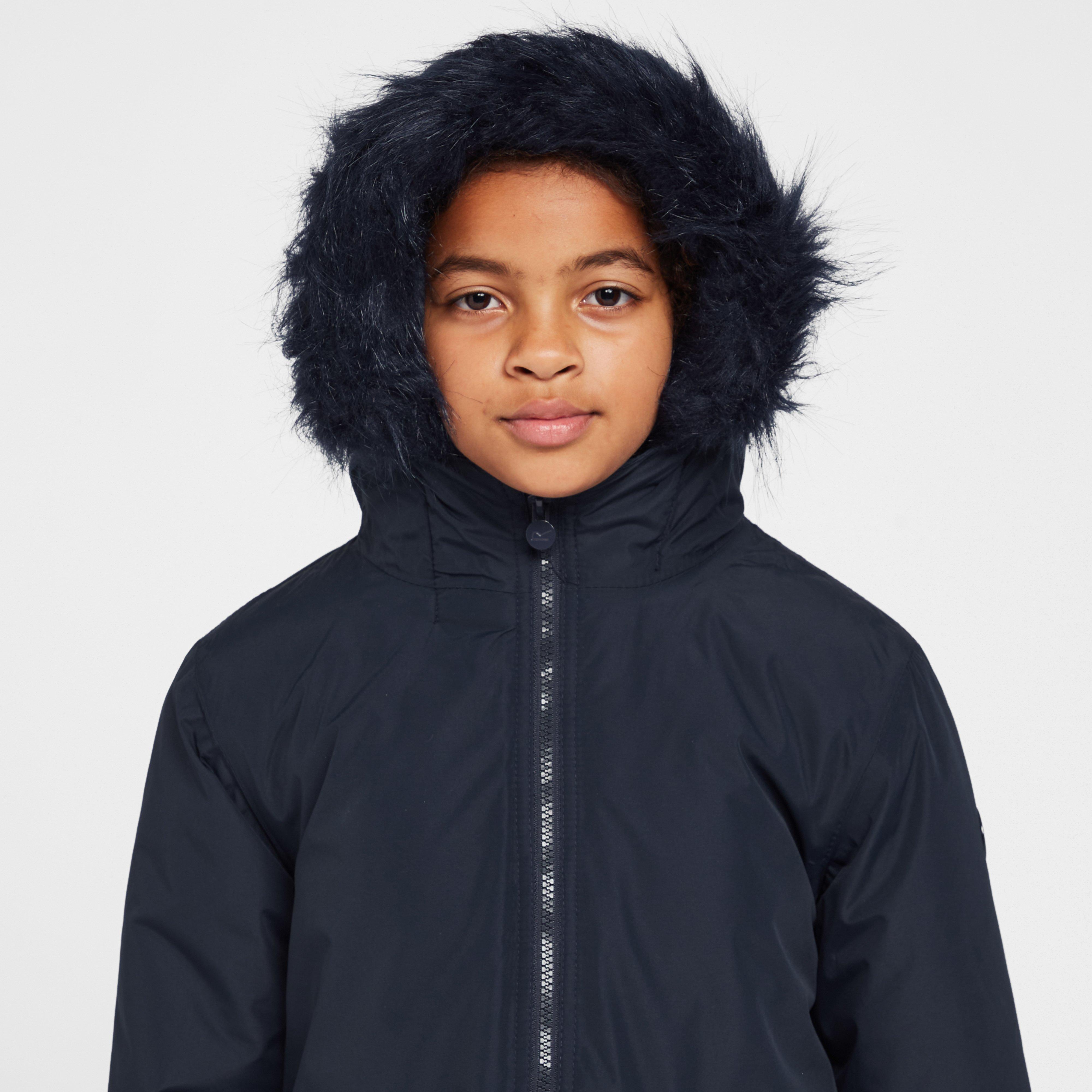 Kids Adelyn Waterproof Parka Jacket Navy