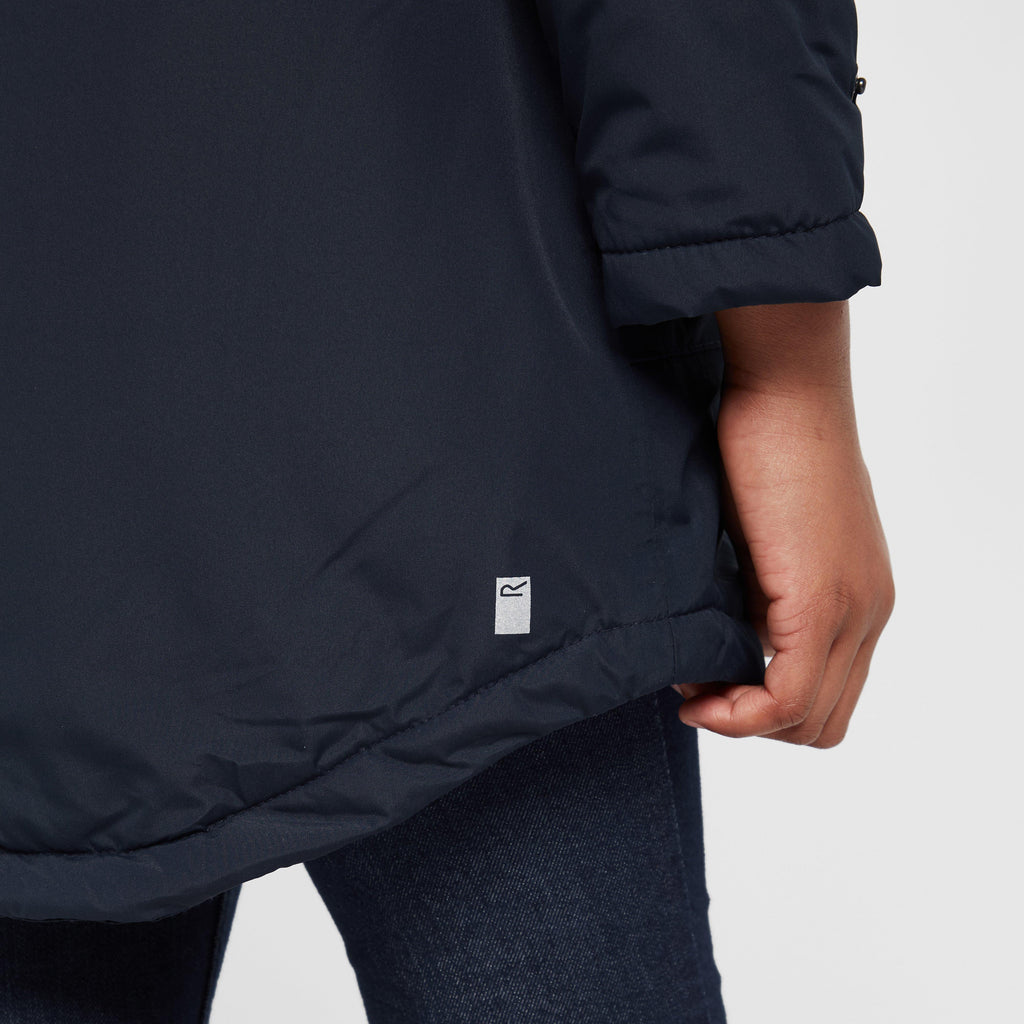 Kids Adelyn Waterproof Parka Jacket Navy