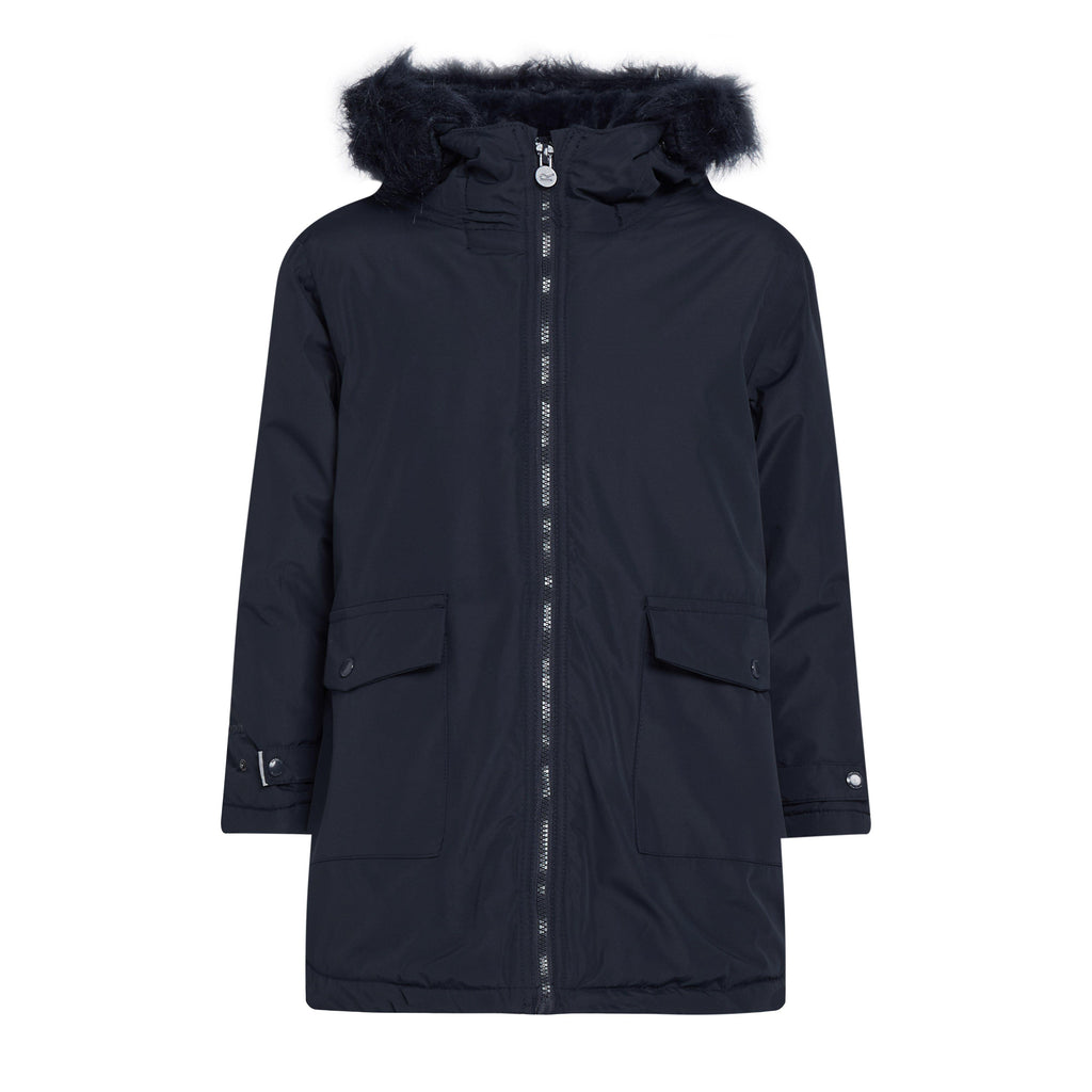 Kids Adelyn Waterproof Parka Jacket Navy