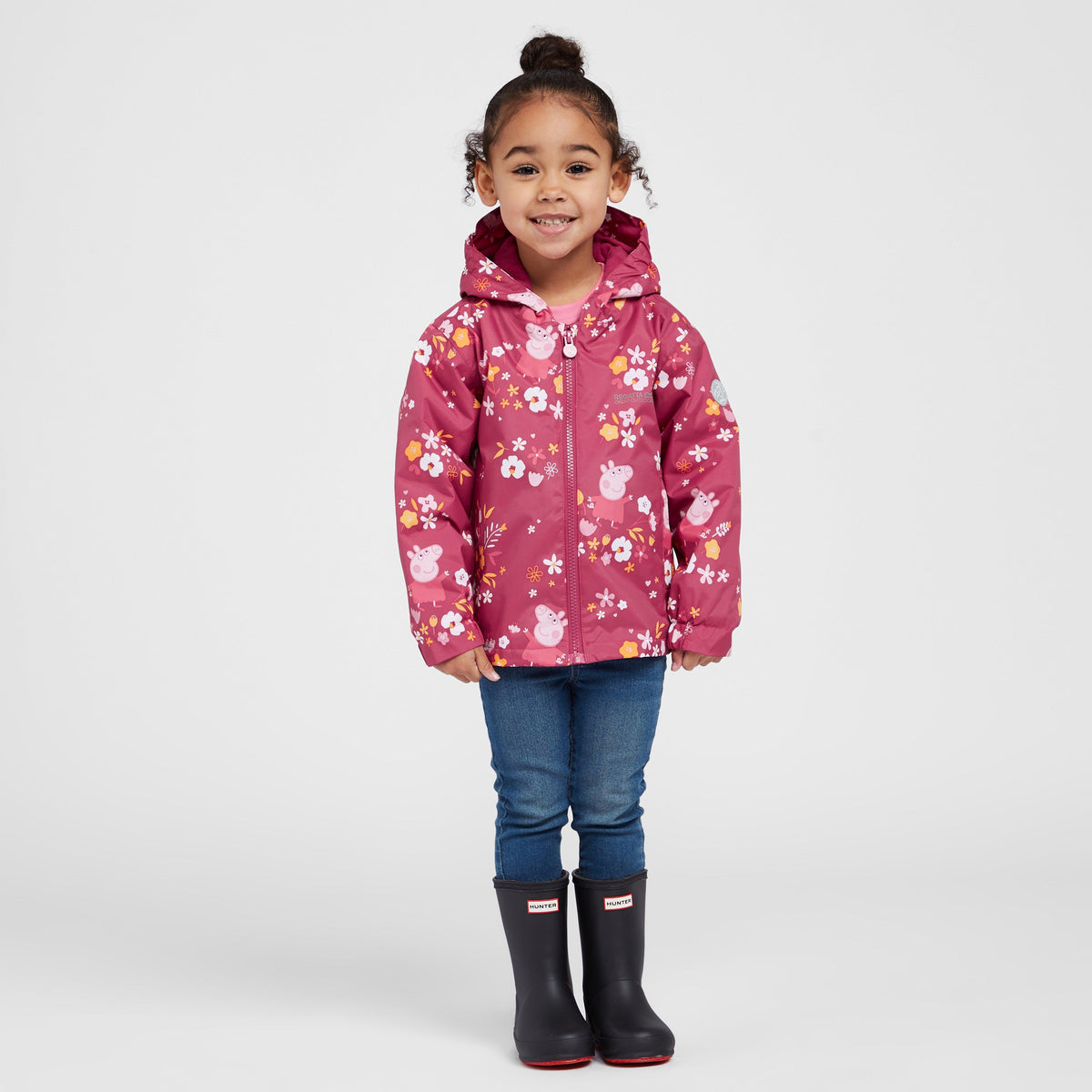 Kids Peppa Padded Muddy Puddle Jacket Pink