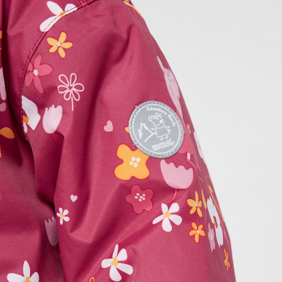 Kids Peppa Padded Muddy Puddle Jacket Pink