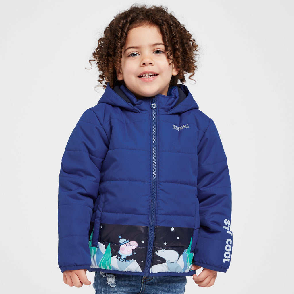 Kids Peppa Padded Jacket Space Blue