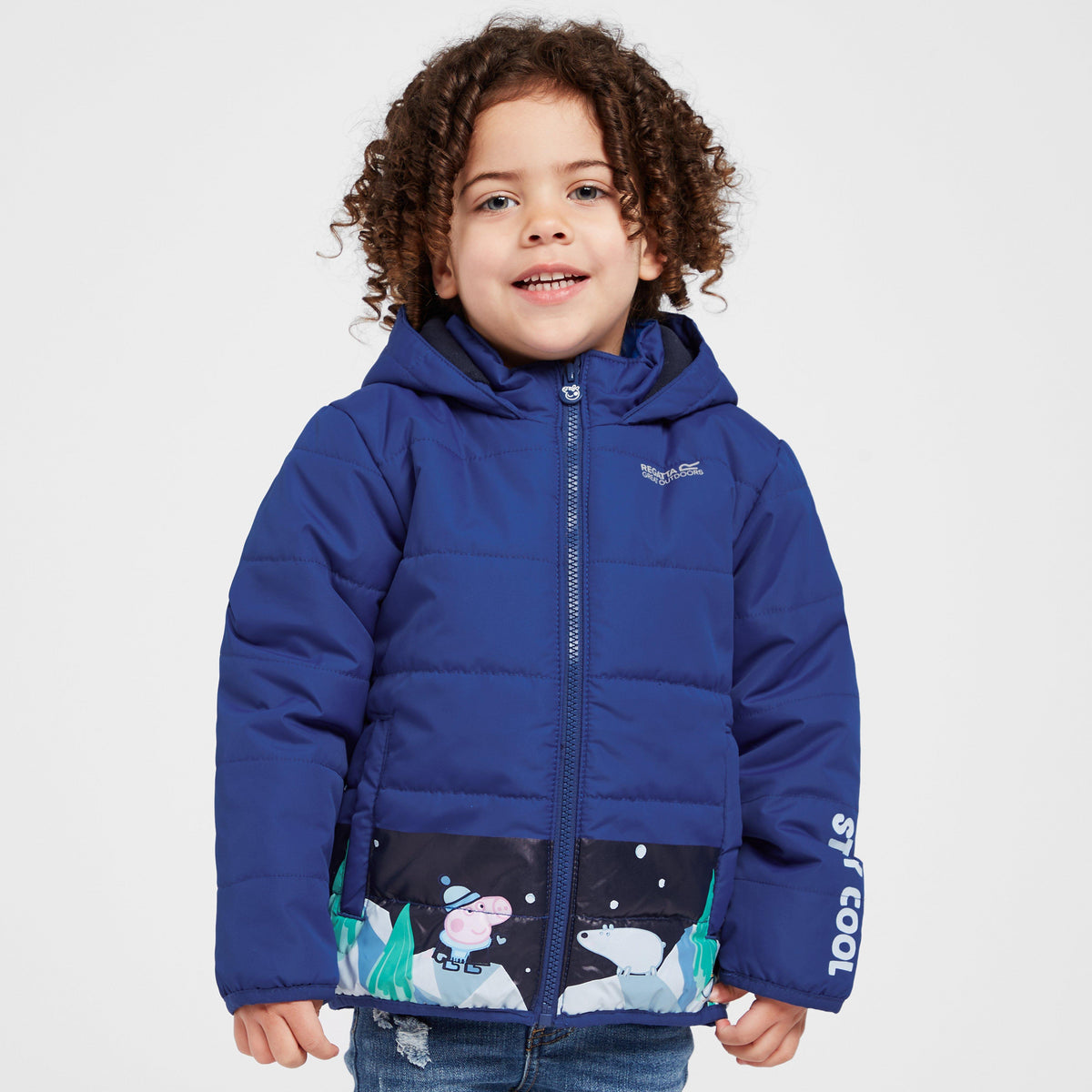 Kids Peppa Padded Jacket Space Blue