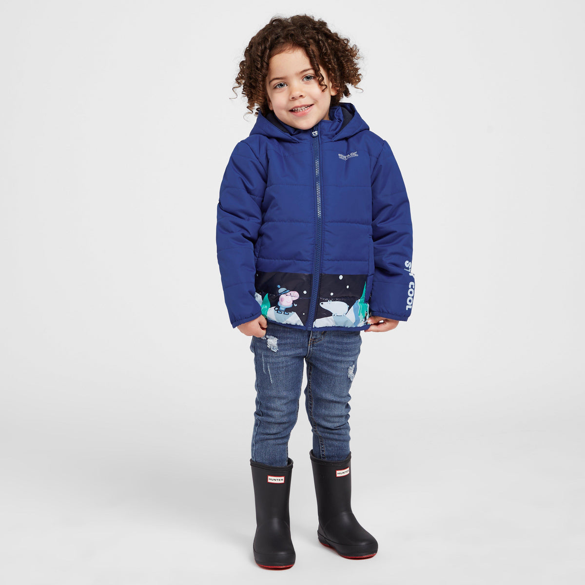 Kids Peppa Padded Jacket Space Blue