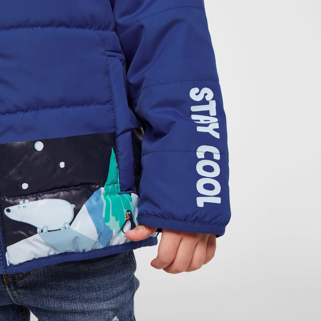 Kids Peppa Padded Jacket Space Blue
