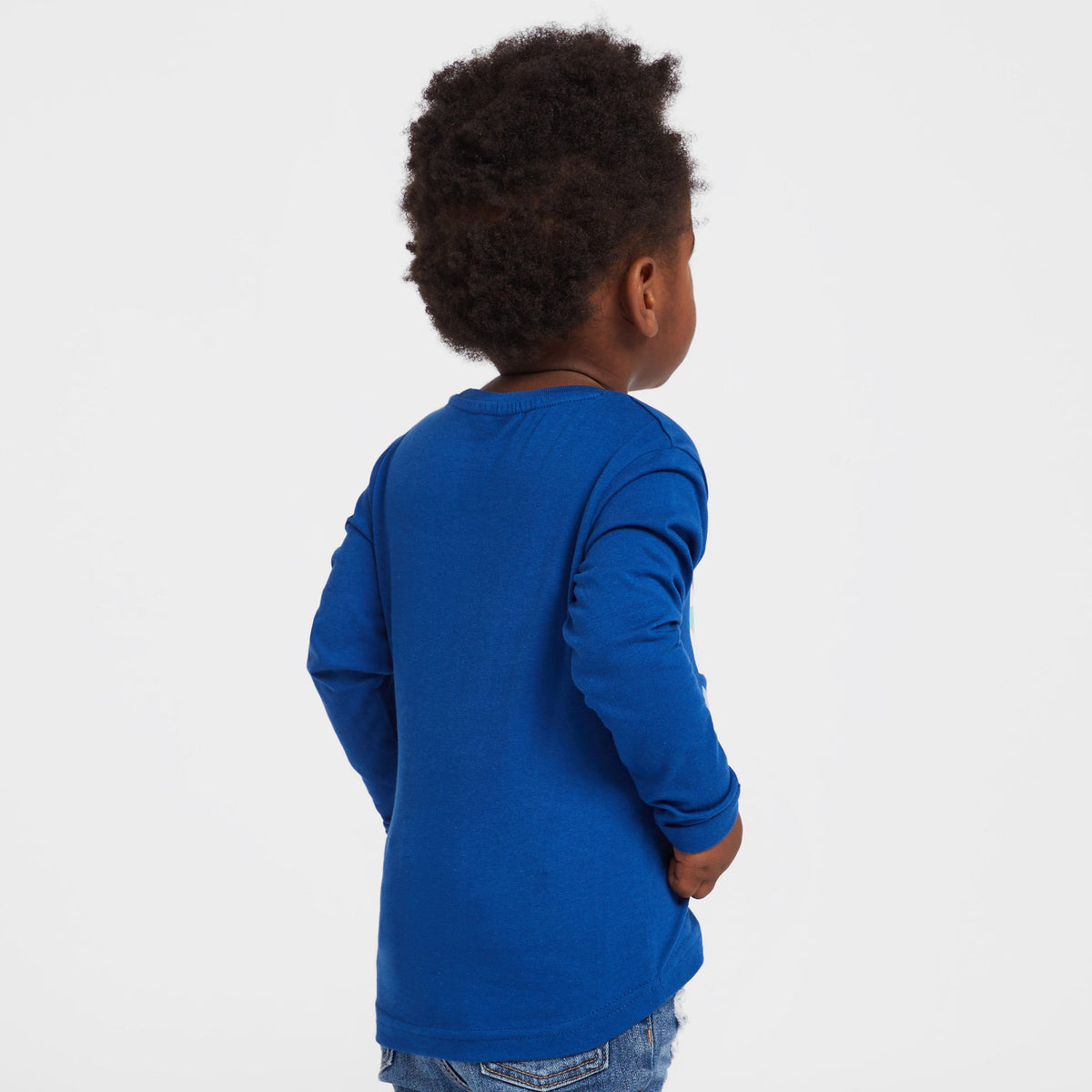 Kids Peppa Pig Long Sleeved Graphic T-Shirt Blue