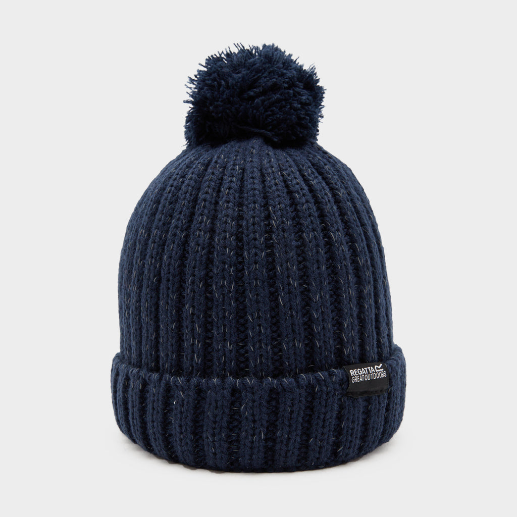 Kids Luminosity III Reflective Bobble Hat Navy