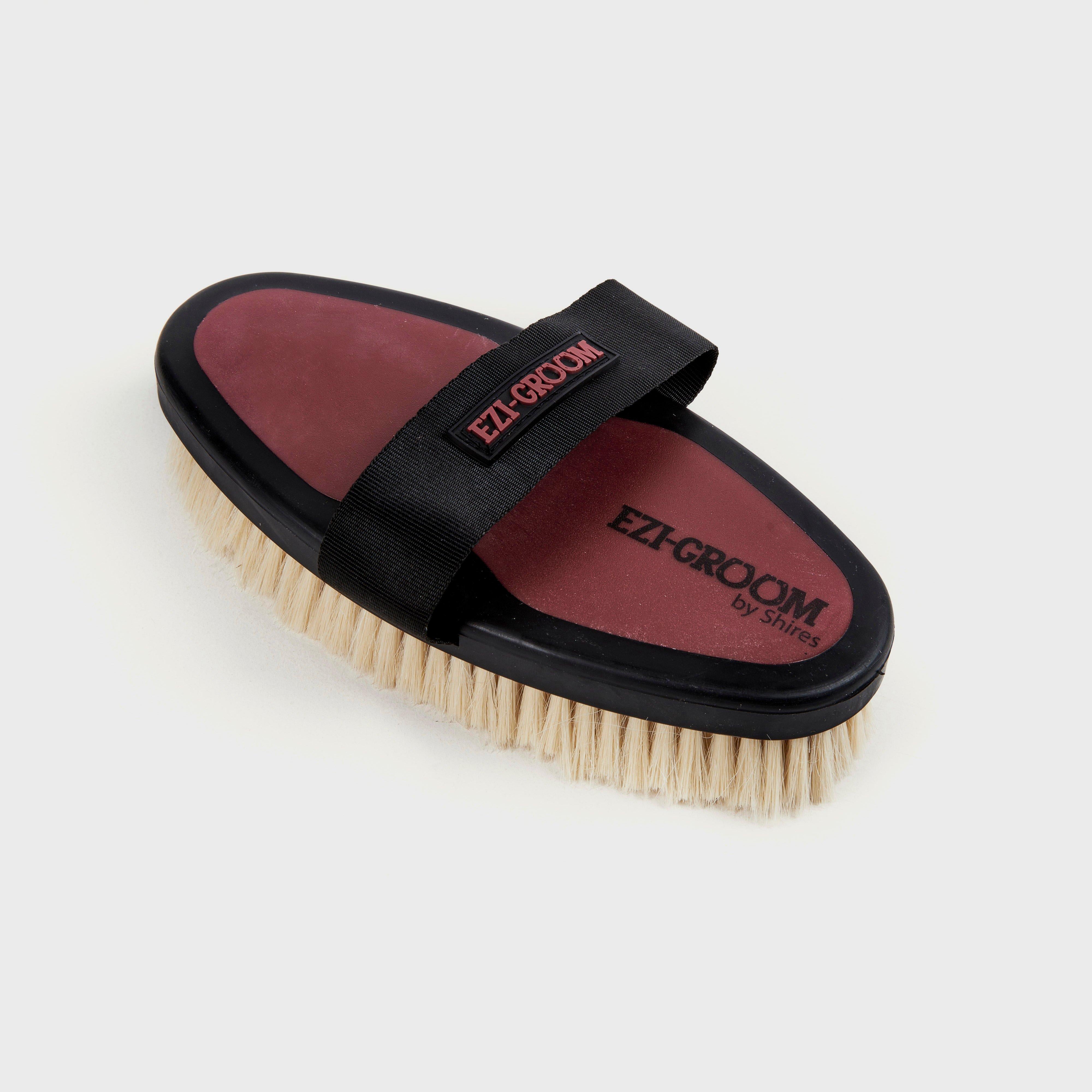 Body Brush with Goat Hair Burgundy