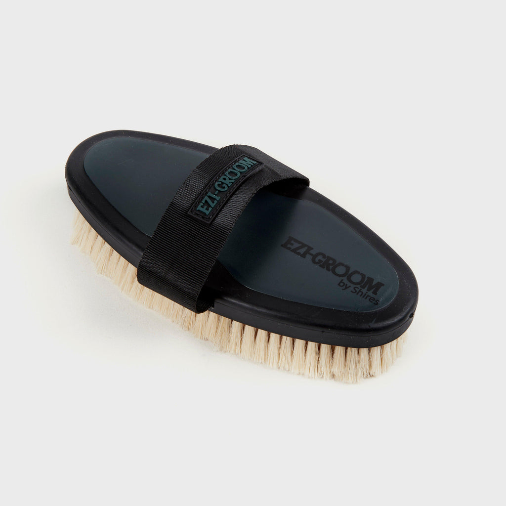 Body Brush with Goat Hair Green