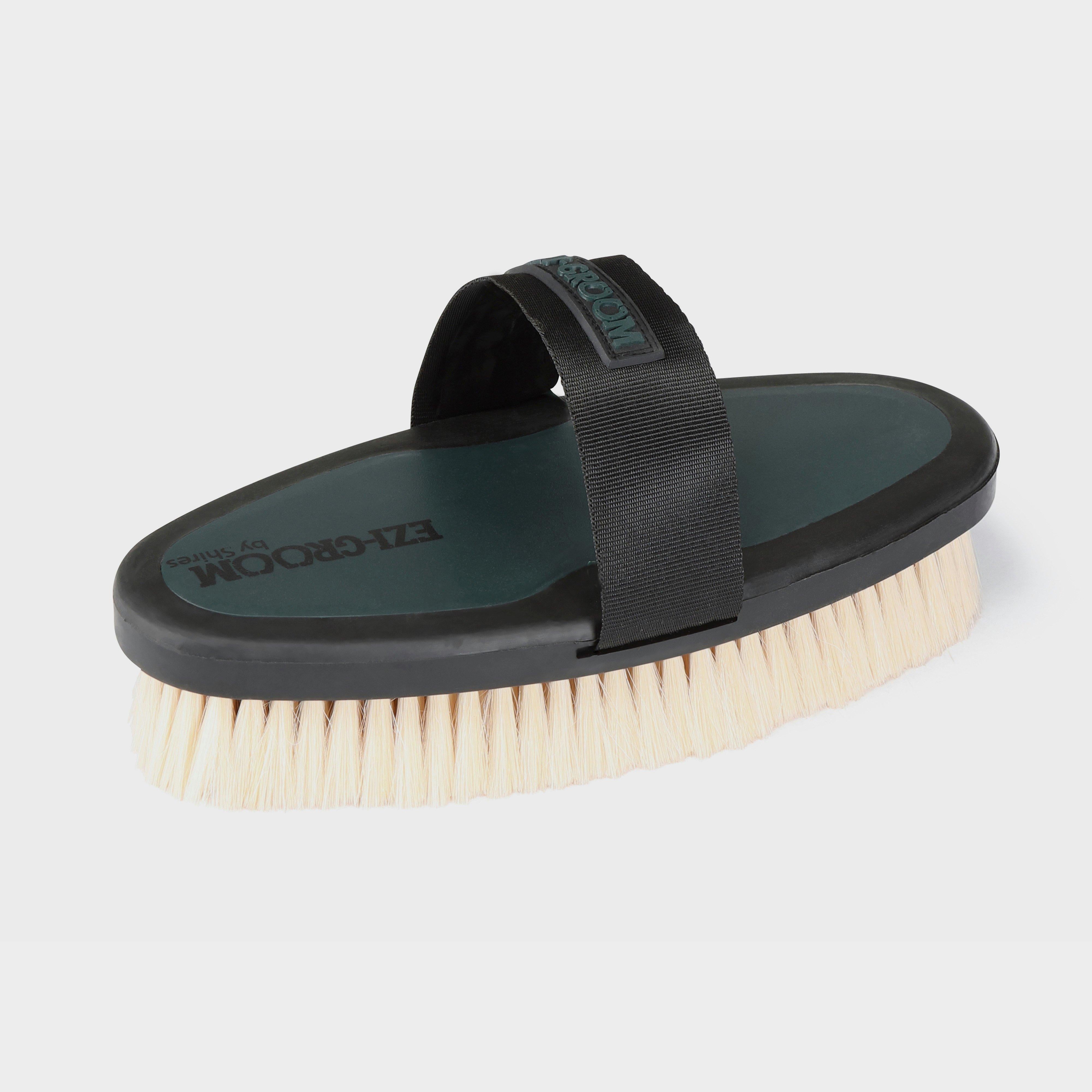 Body Brush with Goat Hair Green