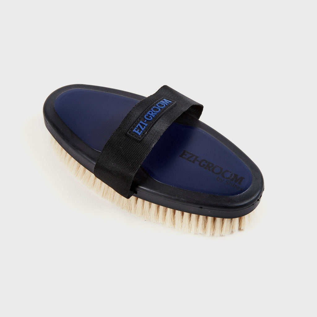 Body Brush with Goat Hair Blue