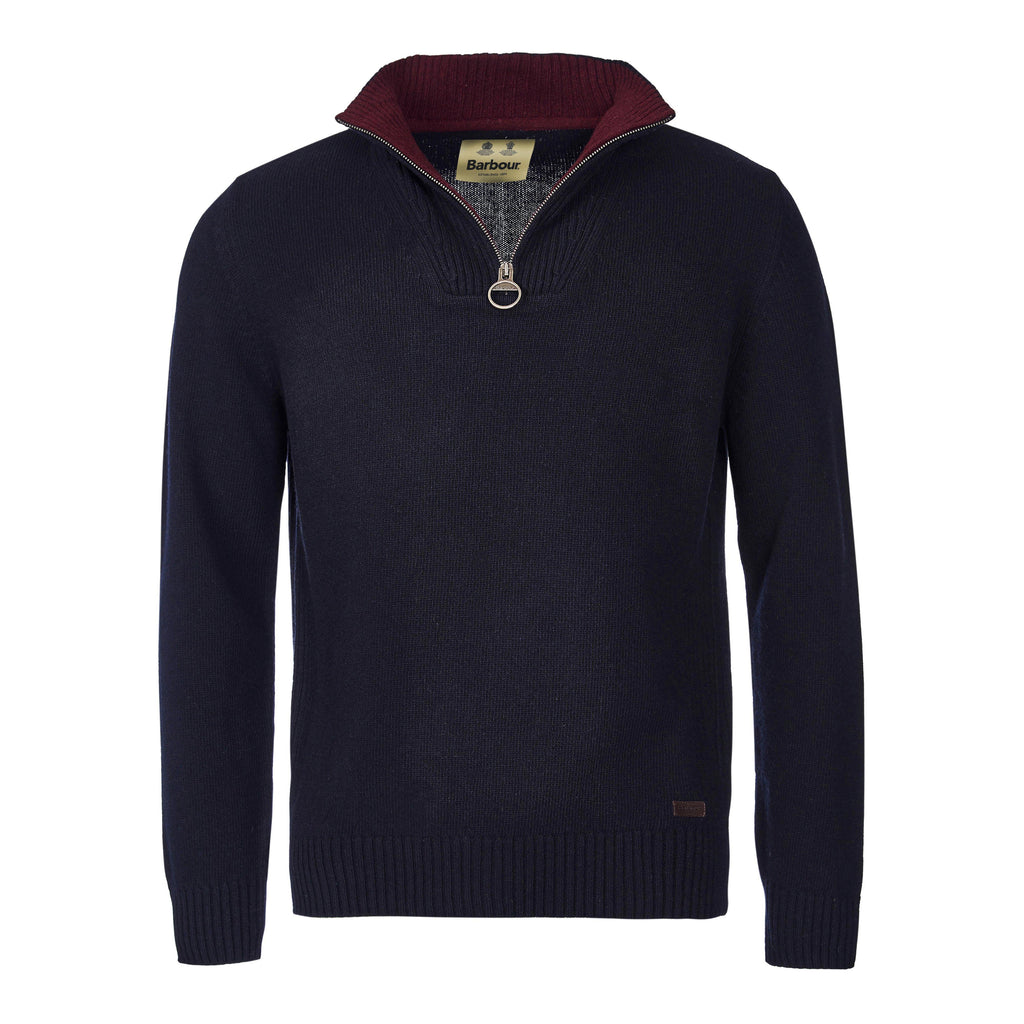 Mens Nelson Essential Half Zip Jumper Navy