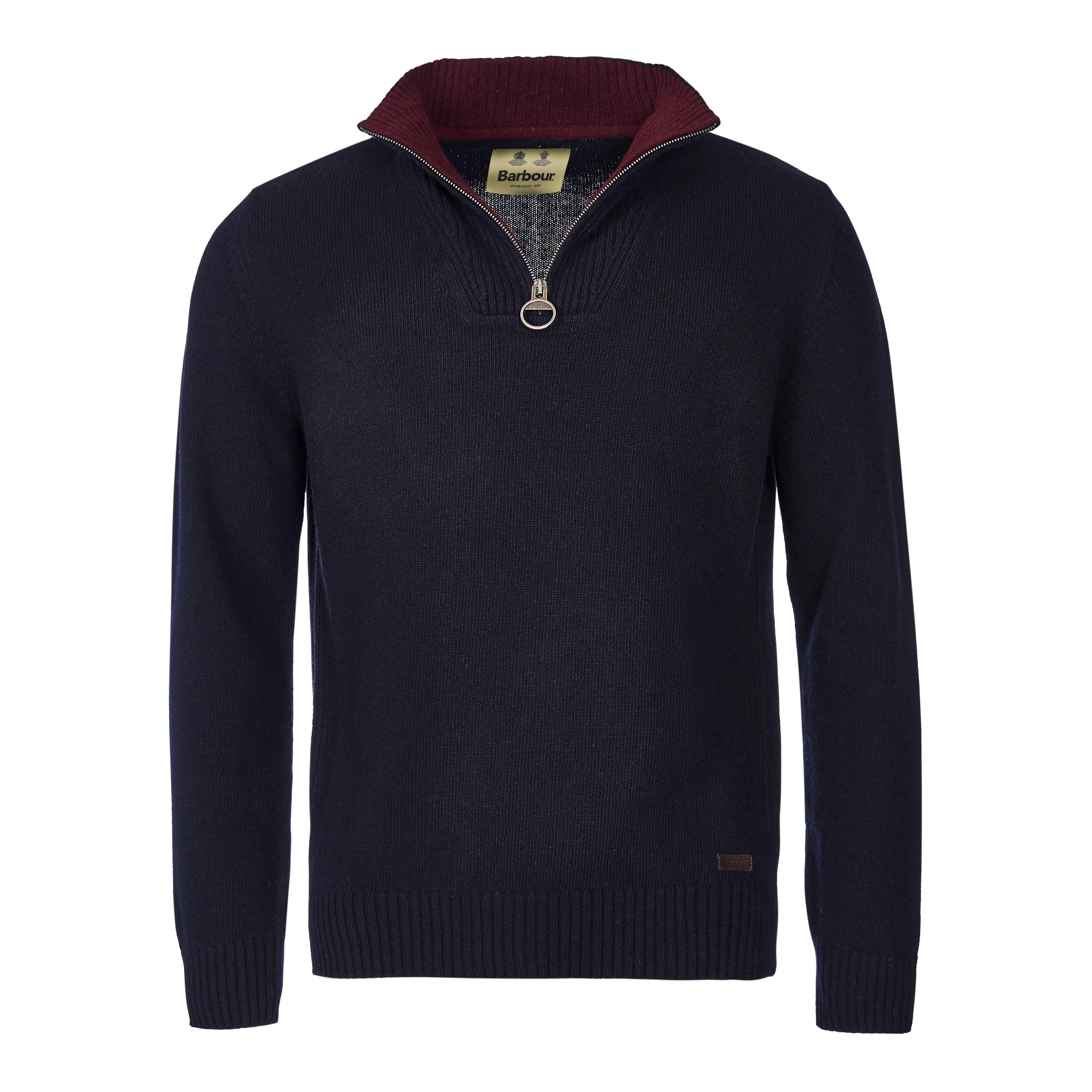 Mens Nelson Essential Half Zip Jumper Navy