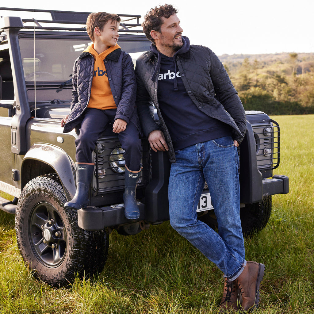 Mens Logo Hoodie Navy