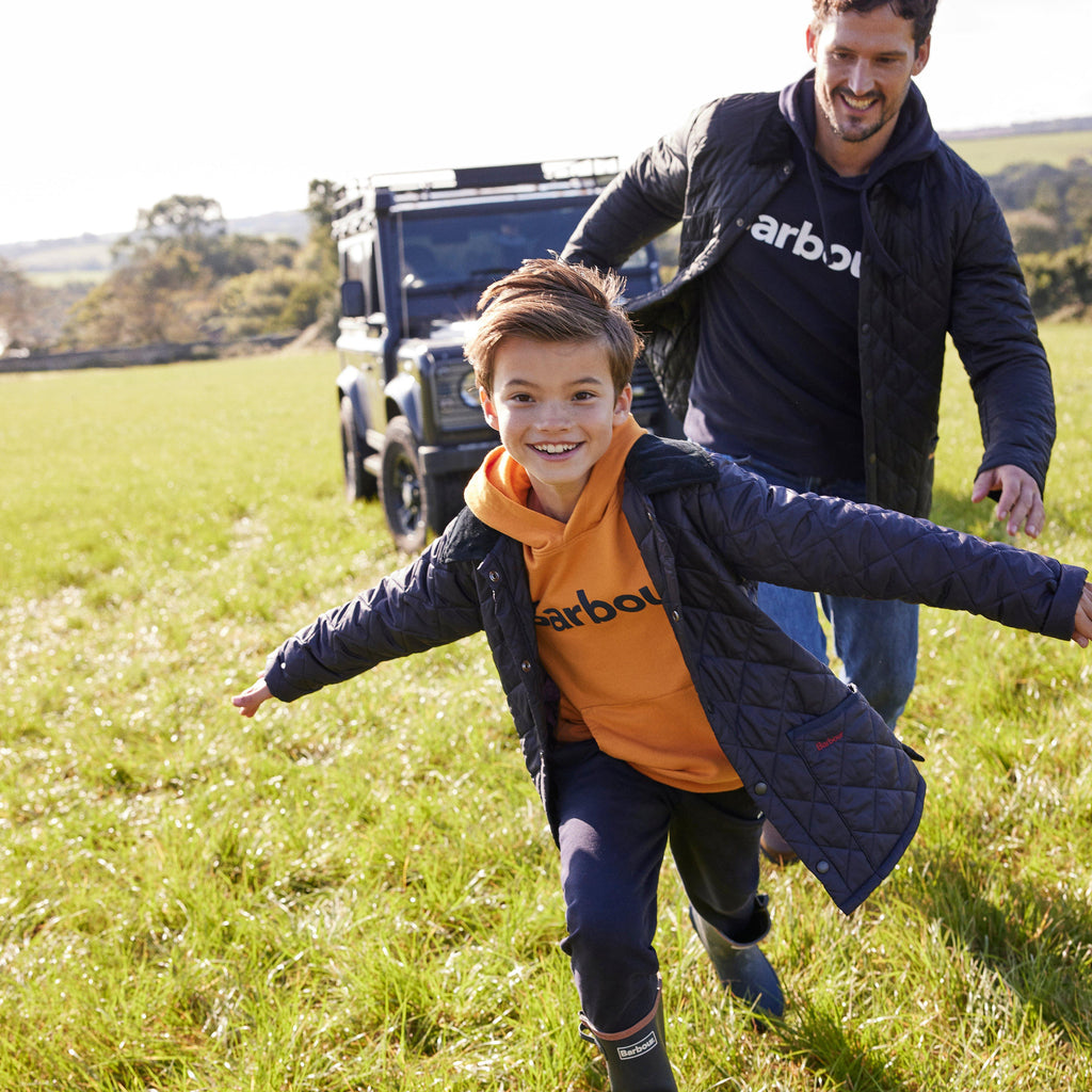 Mens Logo Hoodie Navy