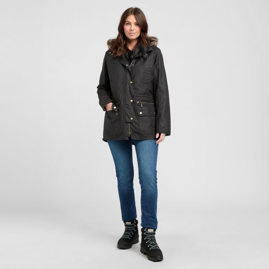 Womens Kelsall Wax Parka Rustic