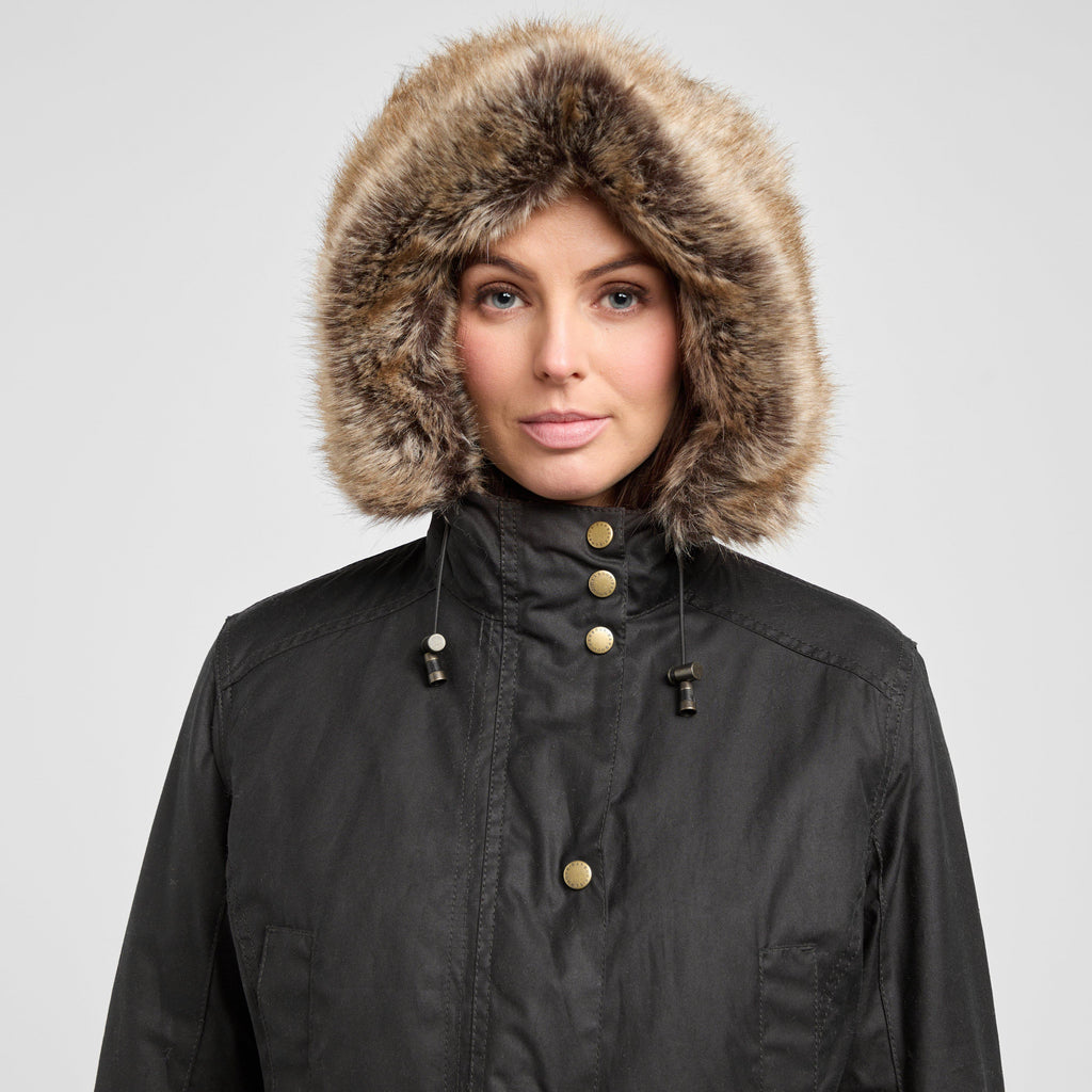 Womens Kelsall Wax Parka Rustic