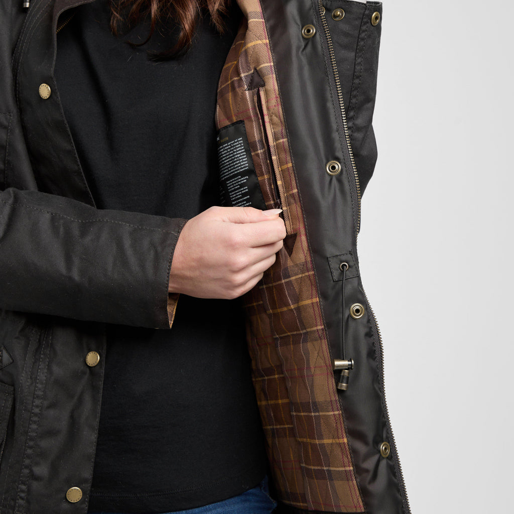 Womens Kelsall Wax Parka Rustic