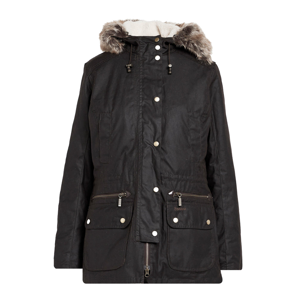 Womens Kelsall Wax Parka Rustic