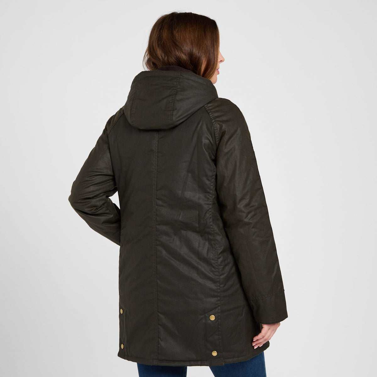 Womens Bower Wax Jacket Olive