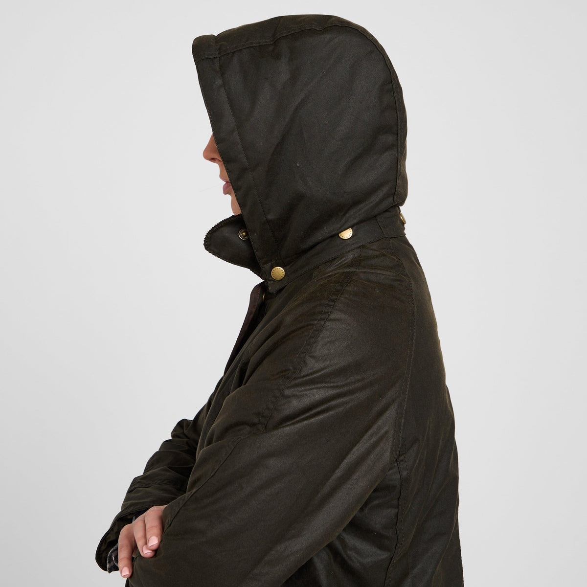 Womens Bower Wax Jacket Olive